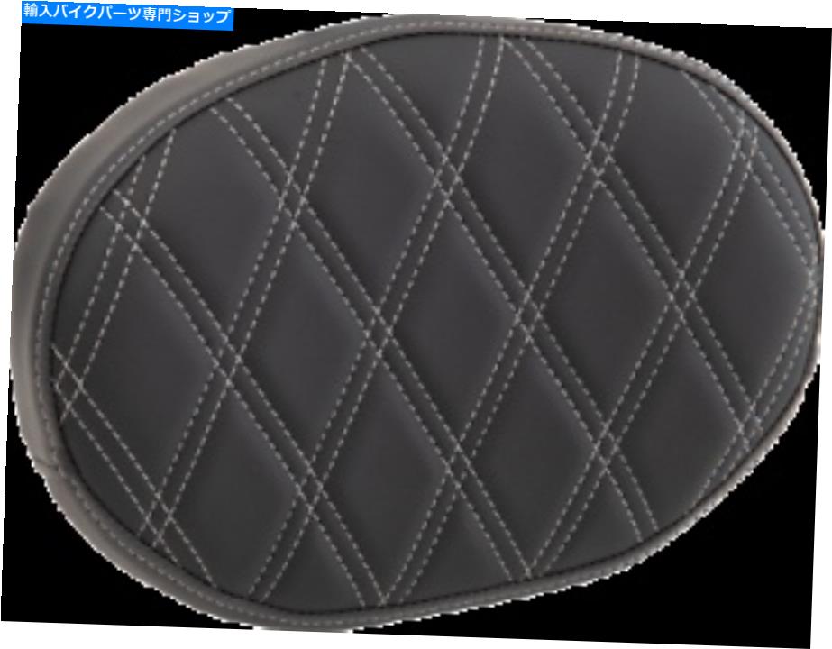 シーシーバー Drag Specialties Sissy Bar Pads Oval Silver Double Diamond 0822-0447 Drag Specialties Sissy Bar Pads Oval Silver Double Diamond 0822-0447