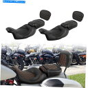 シーシーバー 運転席旅客座席&Sissy Bar Pad Fit for Harley Touring Electra Glide 09-21 Driver P...