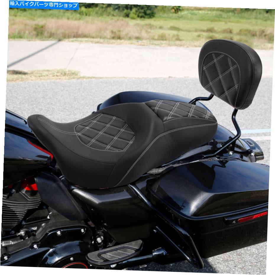 シーシーバー 運転席旅客席Sissy Bar vackrest fitハーレーツーリングロードグライド09-21 Driver Passenger Seat Sissy Bar Backrest Fit For Harley Touring Road Glide 09-21