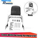 シーシーバー Harley Suftail Flstsb Flstf用クローム旅客の背もたれのSissy Bar +ドッキングキット Chrome Passenger Backrest Sissy Bar +Docking Kit For Harley Softail FLSTSB FLSTF