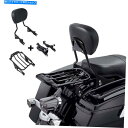 シーシーバー Sissy Barの背もたれの荷物ラックのドッキングキットフィットハーレーエアウィング2014-2021 18 Sissy Bar Backrest Luggage Rack Docking Kit Fit For Harley Air Wing 2014-2021 18(2)