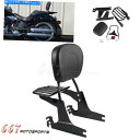 シーシーバー Black Sissy Barバックレスト荷物ラックキット2000-2005ハーレー - ダビッドソンソフト Black Sissy Bar Backrest Luggage Rack Kit For 2000-2005 Harley-Davidson Softail(2)