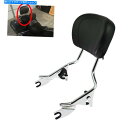 シーシーバー Chrome調節可能な旅客背もたれSissy Bar Fit 2009-2020 Chrome Adjustable Passenger Backrest Sissy Bar Fit For Harley Touring 2009-2020(2)