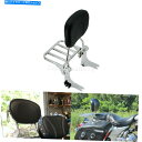 シーシーバー 取り外し可能な旅客バックレストSissybarラック+ドッキングフィットハーレーツーリング97-08 Detachable Passenger Backrest Sissybar Rack+Docking Fit For Harley Touring 97-08