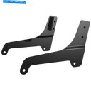 シーシーバー Khrome werks kw264890ブラック・シシーバーバックレストサイドプレート18-20フランスFlhc Khrome Werks KW264890 Black Sissy Bar Back Rest Side Plates 18-20 FLDE FLHC