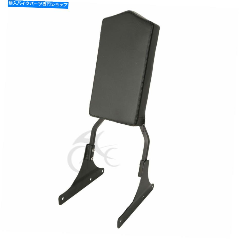 シーシーバー ブラック・シシーバー背もたれパッドフィットハーレースプリンガーソフトFXSTS 1988-2005..