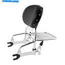 シーシーバー 背もたれのSissy Barの荷物のラック黒いパッドフィットのための最高の暗い馬2016 2017 18 Backrest Sissy Bar Luggage Rack Black Pad Fit For Chief Dark Horse 2016 2017 18(2)