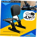 シーシーバー 後部Sissy Barの背もたれの荷物ラック00~19ハーレーソフトカスタムFLSTC Rear Sissy Bar Backrest Luggage Rack W/Pad For 00-19 Harley Softail Custom FLSTC