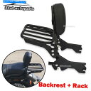 シーシーバー SOSAIL FXBB FLDE標準の高さSissy Bar Dackrest荷物ラッククランプキット For Softail FXBB FLDE...