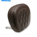 シーシーバー マスタング76769大型Sissy Bar Pad - ブラウンダイヤモンドステッチ Mustang 76769 Large Sissy Bar ...