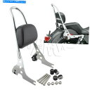 シーシーバー Harley Sportster XL 883 1200のためのChrome旅客の背もたれのパッドSissy Bar Cushion Chrome Passenger Backrest Pad Sissy Bar Cushion For Harley Sportster XL 883 1200