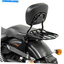 シーシーバー ハーレーダイナローライダー06-17ブラックのためのリアラックの取り外し可能なサイズのバー Sissy Bar with Rear Rack detachable for Harley Dyna Low Rider 06-17 black(2)