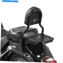 シーシーバー 荷物ラックブラック付きハーレーファットボーイ07-17のためのSissy Bar Cl修正 Sissy bar CL Fix for Harley Fat Boy 07-17 with luggage rack black(2)