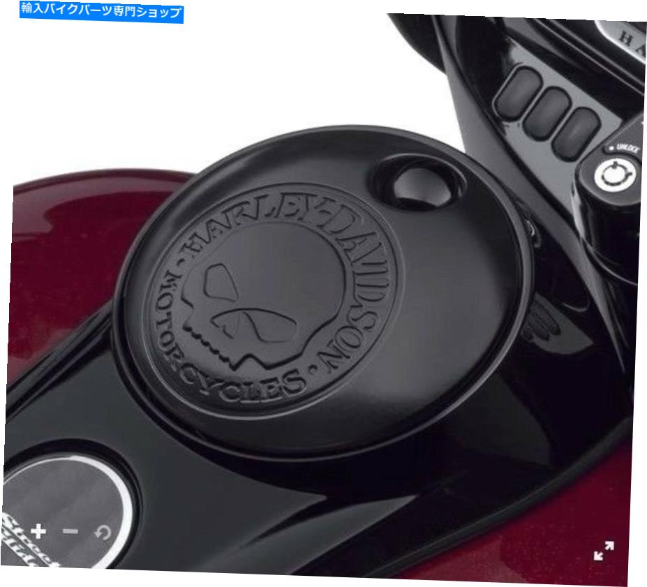タンク OEM純正ハーレー - ダビッドソンウィリーGスカル燃料タンクコンソールドア - 「黒」 OEM GENUINE Harley-Davidson WILLIE G SKULL FUEL TANK CONSOLE DOOR -