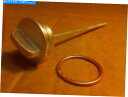 タンク ビンテージハーレーパンヘッドカドミウムu.s.aのためのオイルタンクキャップディップスティック Oil Tank Cap Dipstick for Vi...