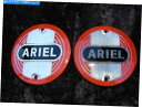 タンク 2赤い燃料ガソリンタンクバッジアリエルシングルツインズアリエルスクエア4 NH VH&FH 2 RED fuel PETROL TANK BADGES ...