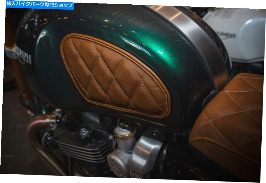 タンク 凱旋門1200 2016-2019ルモトタンクリーフダイヤモンドニーグリップパッド3色 Triumph Thruxton ..