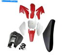 タンク 赤いプラスチックフェンダー+燃料タンク+シート用ホンダCRF70 140/150 / 200CC Dirt Bike US Red Plastic Fender + Fuel Tank + Seat For Honda CRF70 140/150/200cc Dirt Bike US