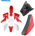 タンク 赤いプラスチックフェンダーキットシート燃料タンクホンダXR50 CRF50 SDG SSR 110 125ピットバイク Red PLASTIC FENDER KIT Seat Fuel Tank HONDA XR50 CRF50 SDG SSR 110 125 Pit Bike