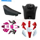 タンク レッドプラスチック&ステッカー+シート燃料タンクCRF50 SSRダートバイクATOMIK 70 110 125CC Red Plastics & Sticker + Seat Fuel Tank CRF50 SSR Dirt Bike Atomik 70 110 125cc