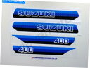 タンク スズキPE400X 1981プラスチックタンクステッカーキットエンドゥーロ SUZUKI PE400X 1981 Plastic Tank Sticke...