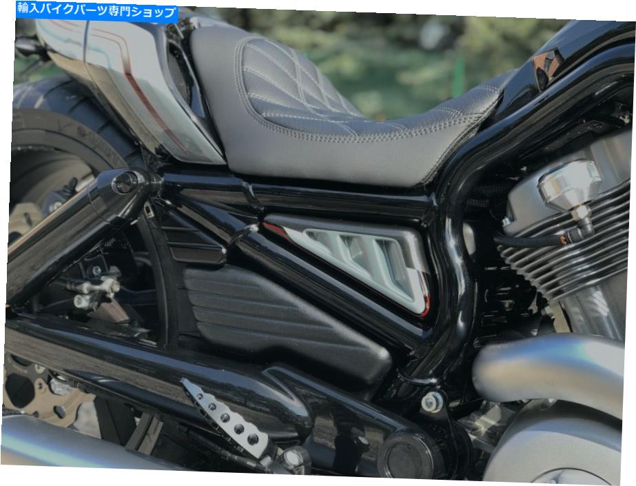 タンク ハーレーダビッドソンVロッド「マスタング」タンクサイドカバーVRSCDX VRSCF VRSC Vロッド07-17 HARLEY-DAVIDSON V-ROD 