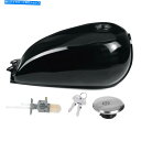 タンク スズキGN125 GN250のための光沢のあるオートバイカフェのレーサー9L 2.4ガロンの燃料ガスタンク Gloss Motorcycle Cafe ...