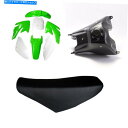 タンク 緑のプラスチックフェアリングフェンダー+燃料タンク+座席用CRF70 140cc 200CCバイク汚れ Green Plastic Fairing Fender + Fuel Tank + Seat for CRF70 140cc 200cc Bike Dirt