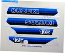 タンク スズキPE175X 1981プラスチックタンクステッカーキットエンドゥーロ SUZUKI PE175X 1981 Plastic Tank Sticke...