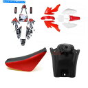 タンク CRF50 110CC 125CC Atomik Pit Bikeのための赤いプラスチックフェンダー燃料タンクステッチシート Red Plastic Fender Fuel Tank Sticker Seat for CRF50 110cc 125cc Atomik pit bike