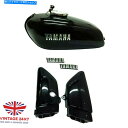 タンク ヤマハRX100 RX125 PTROLタンクChrome LIDキャップ&サイドパネルS2U |フィット Yamaha RX100 RX125 Pet...