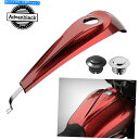 タンク 08+ハーレーのためのハードキャンディホットロッドレッドフレークロープロファイルタンクダッシュコンソール Hard Candy Hot Rod Red ...