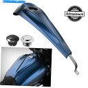タンク ハーレー08+のためのビッグブルーパールロープロファイルタンクダッシュコンソール&燃料ガスタンクキャップ Big Blue Pearl Low-Profile Tank Dash Console & Fuel Gas Tank Cap For Harley 08+