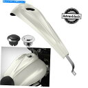タンク Bonneville Salt Pearlロープロファイルタンクダッシュコンソール燃料ガスキャップ08+ Bonneville Salt Pearl Low-Profile Tank Dash Console Fuel Gas Cap For Harley 08+