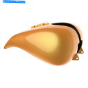 タンク ハーリーストリートロードグライド08+のためのハードキャンディゴールドフレークストレッチタンクカバー Hard Candy Gold Flake Str...