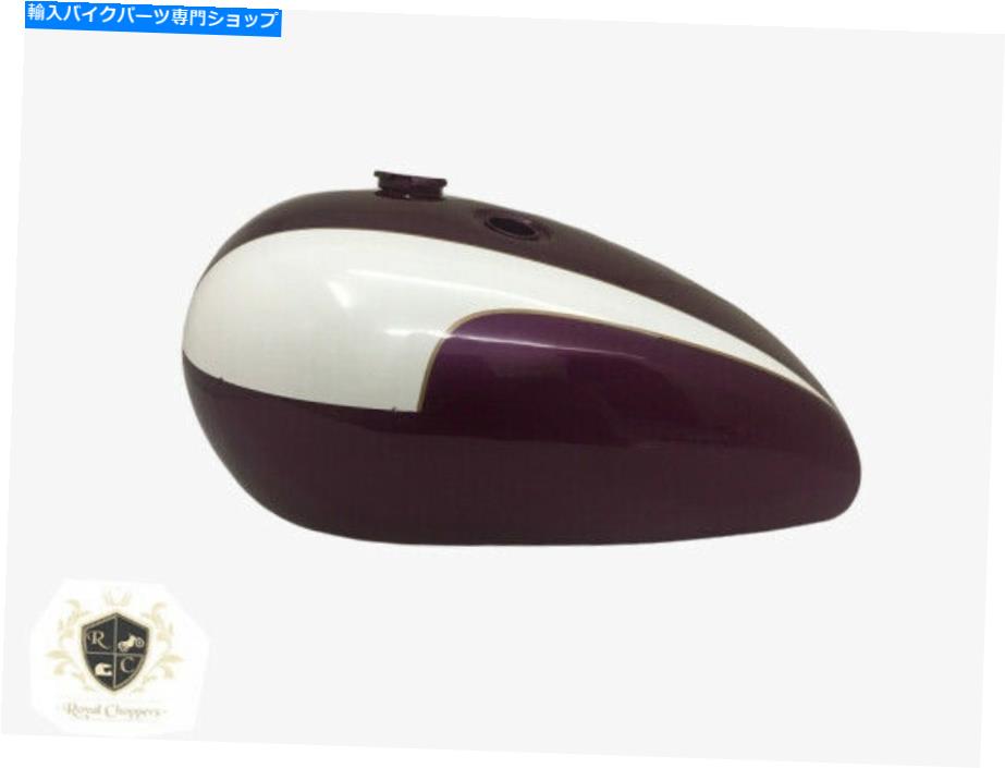 タンク Triumph T140オブベルジンホワイトガソリンタンクフィット Triumph T140 Aubergine White petrol Tank |Fit For