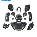 タンク CVOロードグライド18ゴールド/ブラックの幾何学的形状フェードのためのフェアリングボディワークタンク Fairing Bodywork Tank Fi...