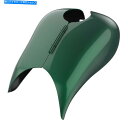 タンク ディープジェイドパールストレッチタンクカバーフィットハーレー08-20ストリートロードツーリング Deep Jade Pearl Stretched Tank Cover fit Harley 08-20 Street Road Touring