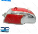 タンク 王室燃料ガスタンク4ガロンレッド&クロムロイヤルエンフィールドカフェレーサーECS Petrol Fuel Gas Tank 4 Gallon Red ...