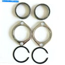 クロームパーツ ハーレー1984 - テーパーガスケット付きの大きな双子のためのクロム排気フランジキット Chrome Exhaust Flange Kits ...