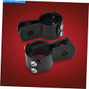 クロームパーツ クロムアクセサリースリーピースハイウェイバークランプ - 22-125BK Show Chrome Accessories Three Piece Highway Bar Clamps - 22-125BK