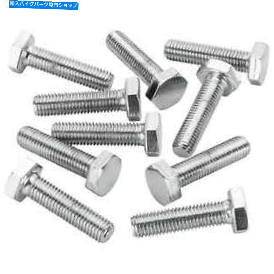 クロームパーツ コロニー＃HHC-653 1/4-28 x 1長さChrome六角ヘッドボルト10パック Colony #HHC-653 1/4-28 x 1 length Chrome Hex Head Bolt 10 pack USA made(2)