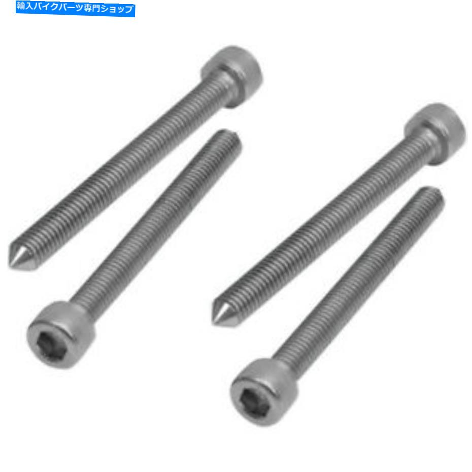 クロームパーツ クロムテーパーシートボルトセット（ステンレススチール）セット4 52-842 Show Chrome Tapered Seat Bolt Set (Stainless Steel) Set of 4 52-842