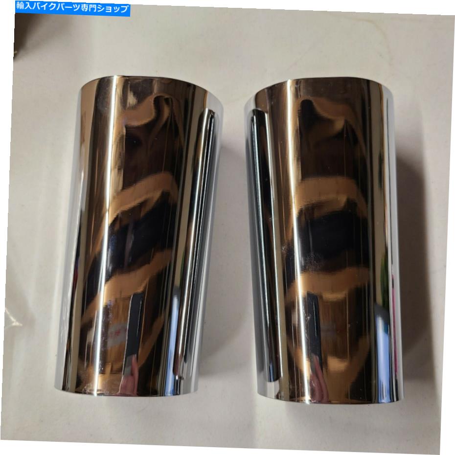 ѡ ९ե饤СPN 26-809ʥϡ졼PN45964-86 Custom Chrome Fork Slider Covers PN 26-809 Replaces Harley PN45964-86