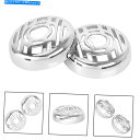 クロームパーツ クロームターン信号ライトレンズカバーマスクプロテクターのハーレーエレクトログライドのためのフィット Chrome Turn Signal Light Lens Covers Mask Protector Fit For Harley Electra Glide