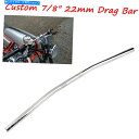 クロームパーツ マートバイクカフェカフェードー用7/8インテグ22mmドートジェイクドルドラッグストレートコート7 / 8-オリジナルのタイトルを表示する ダー...