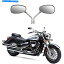 ѡ 2009-2010Boulevard C50 C50T C90 HΤChromeȥХΥХåߥ顼 Chrome Motorcycle Rearview Mirrors for 2009-2010 Suzuki Boulevard C50 C50T C90 H