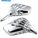 クロームパーツ ホンダCB1000R CB1300 CBF125 CBF600 CBF125R用オートバイスケルトンハンドミラー Motorcycle Skeleton Hand Mirrors for Honda CB1000R CB1300 CBF125 CBF600 CBR125R