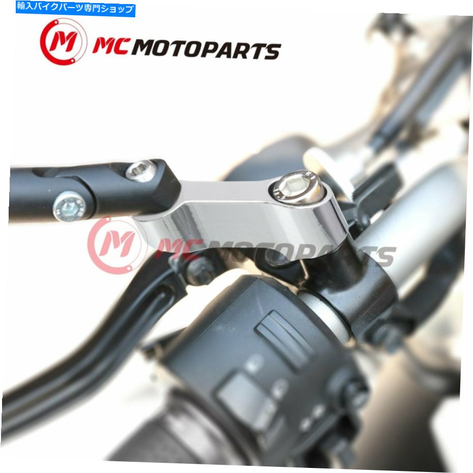 クロームパーツ クロージCNCデイララーライダー40 mmオークスシュレットカット900サンスター750スクランプラ - オリジナルのタイトルを表示 クロムCNCサイドミラーライザー 40 mmエクステンションフィットドゥカティ 900 モンスター 750 スクランブラー- show original titl