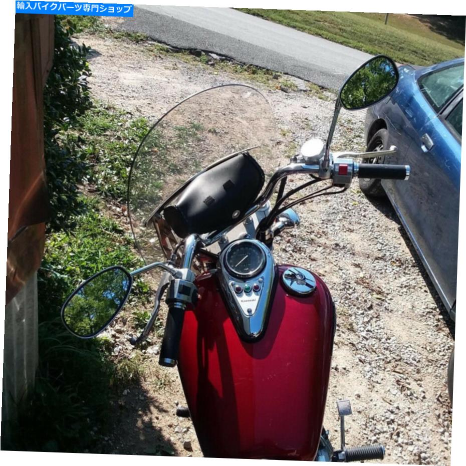 クロームパーツ クロムオートバイリアビューサイドミラーロングステムfor Honda Shadow VT750 VT1100 Chrome Motorcycle Rear View Side Mirrors Long Stem For Honda Shadow VT750 VT1100